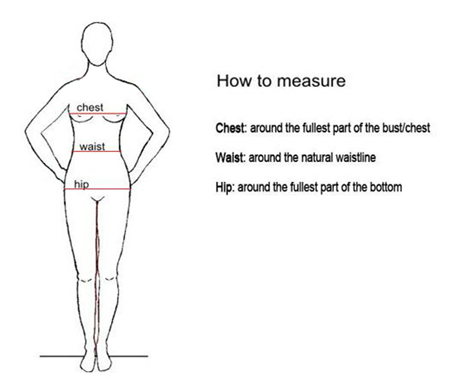 Nova Swimwear Size Chart