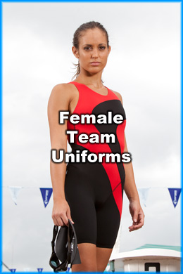 Nova Customised Female Team Uniforms for Swimming Clubs and Schools